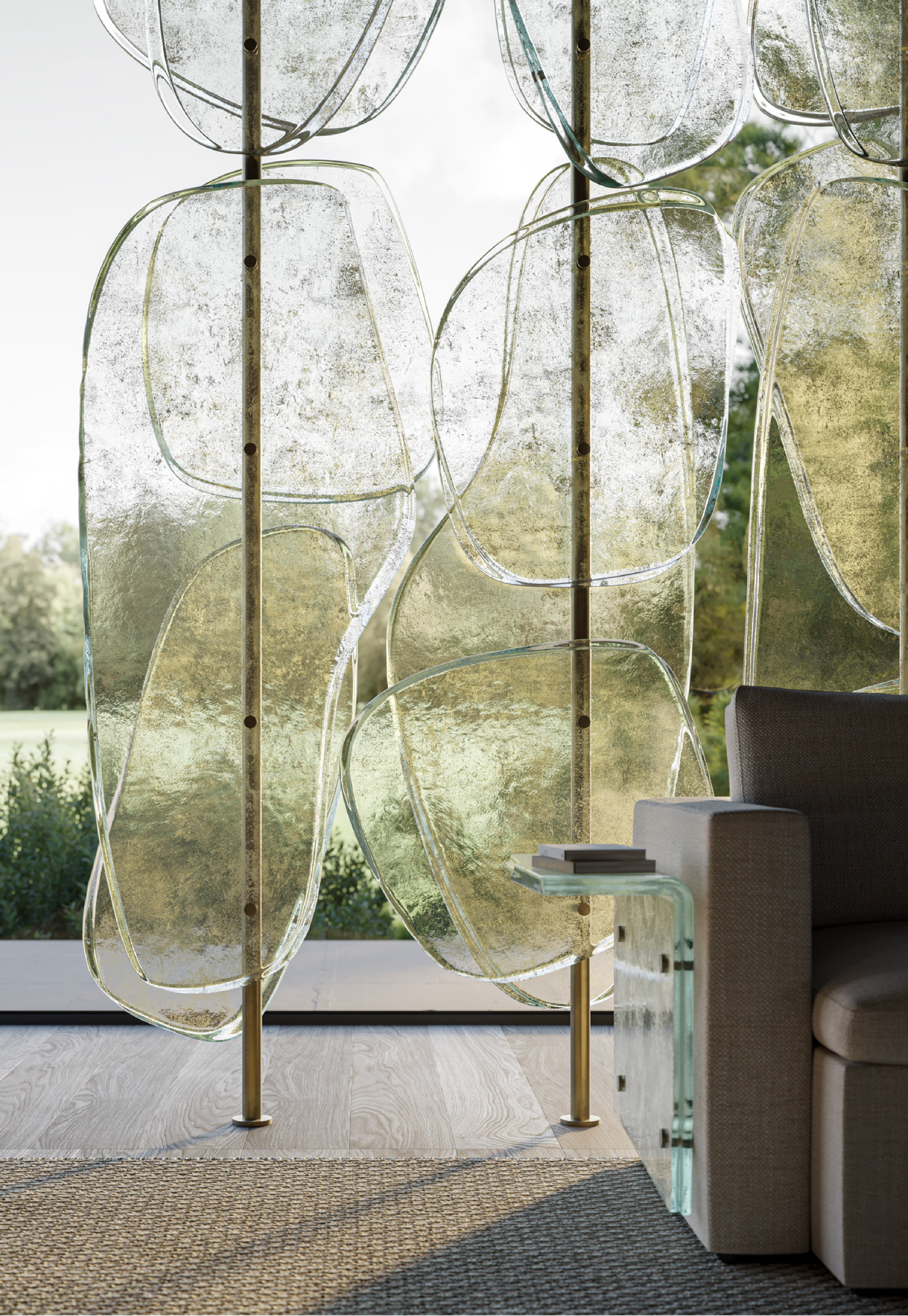 Cam ustası Arte Veneziana’nın Melt koleksiyonunda cam akıyor, ışık şekil alıyor.